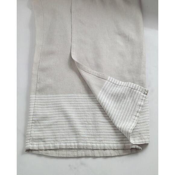 Pure Jill Beige Linen Blend‎ Draped Pants Womens Sz Large Lagenlook - Picture 3 of 6